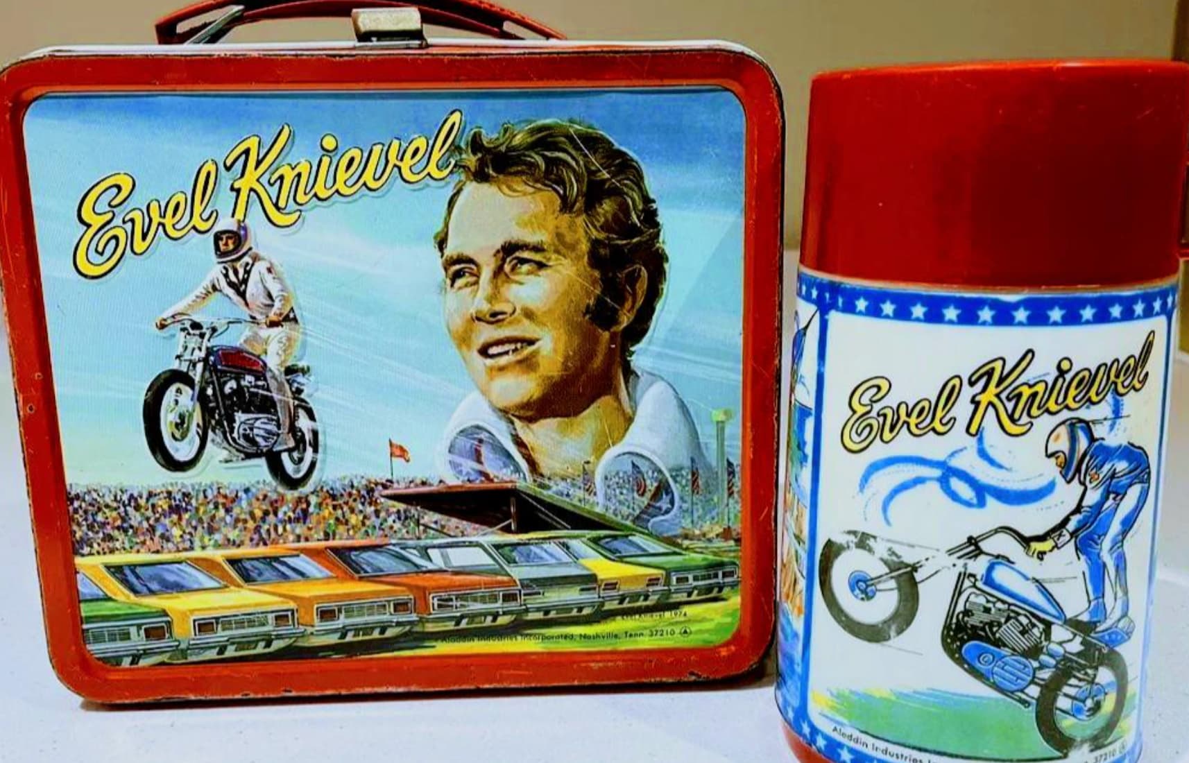 Evel Knievel Evel Knievel Alordia Informe Test Borated; Nashville, Tenn 37210A Aleddin Industries 17310